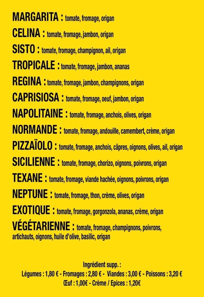 Pizzanocchio - Menu Image 1
